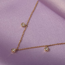 Sparkling Diamond Drop Necklace