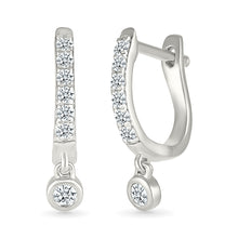 Misa Gold & Diamond  Hoop Earrings