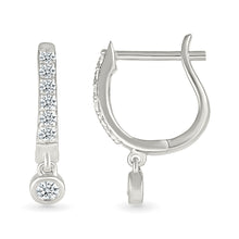 Misa Gold & Diamond  Hoop Earrings