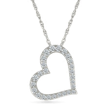 Flowing Heart Diamond Pendant