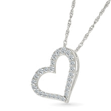Flowing Heart Diamond Pendant