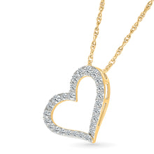 Flowing Heart Diamond Pendant