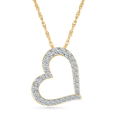 Flowing Heart Diamond Pendant