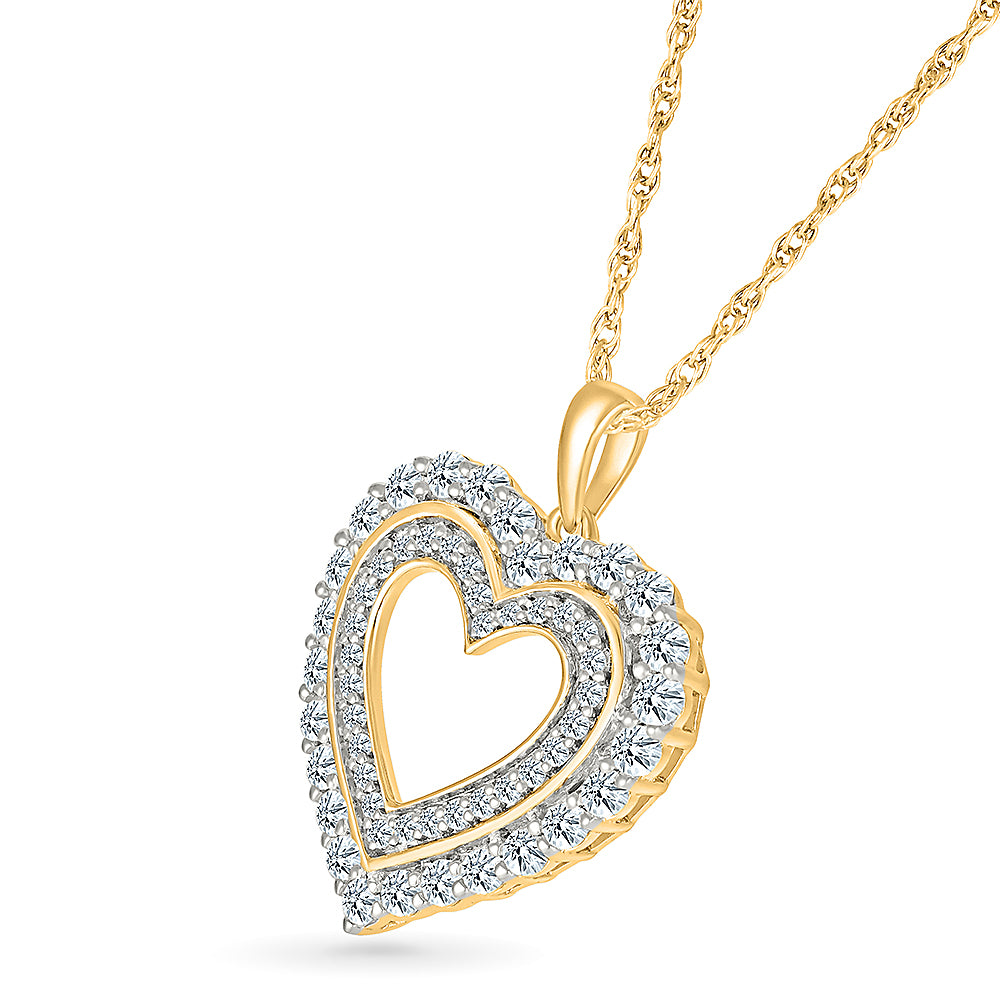 Shine Forever With Heart Diamond Pendant