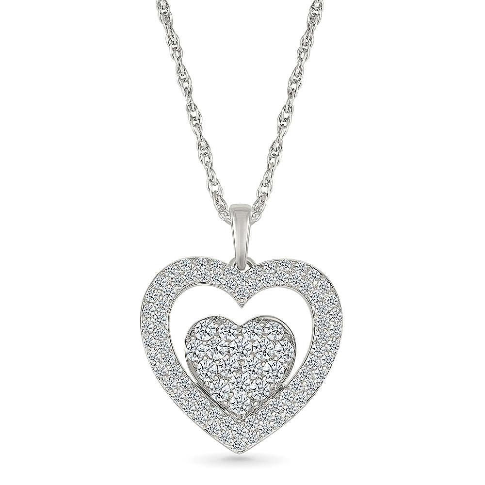 Alluring Immortal Love Diamond Pendant