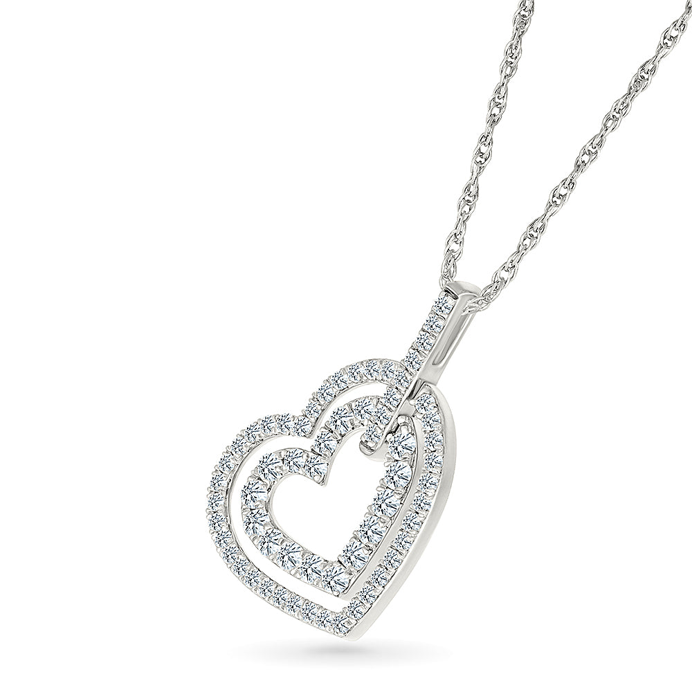 Desiring Beauty Heart Diamond Pendant