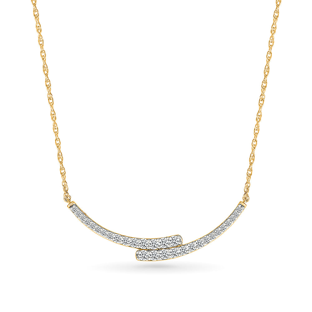 Arc Lamp Diamond Necklace