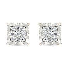 Diamond Squared Sparkle Earrings