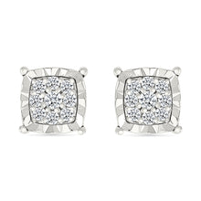 Diamond Squared Sparkle Earrings