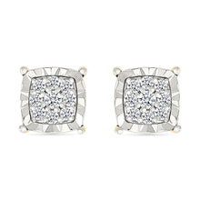 Diamond Squared Sparkle Earrings