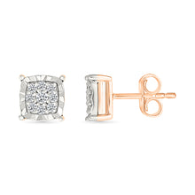 Diamond Squared Sparkle Earrings