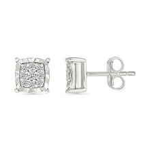 Diamond Squared Sparkle Earrings