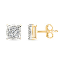 Diamond Squared Sparkle Earrings