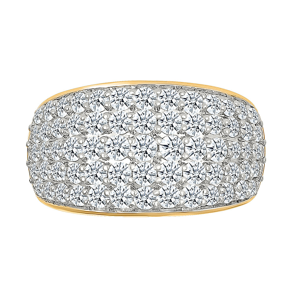 Saisha Gold & Diamond Sparkle Ring