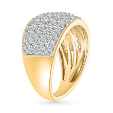 Saisha Gold & Diamond Sparkle Ring