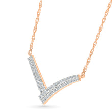 Sparkling  Diamond V-Necklace