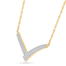 Sparkling  Diamond V-Necklace
