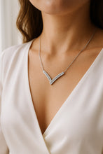 Sparkling  Diamond V-Necklace