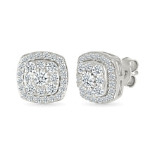 Swish Diamond Stud Earrings