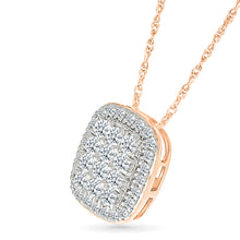 Radiant Cluster Diamond Pendant