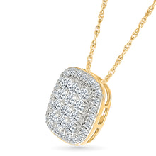 Radiant Cluster Diamond Pendant