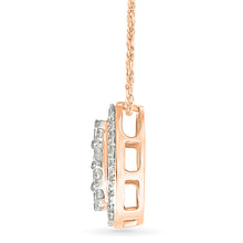 Radiant Cluster Diamond Pendant