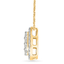 Radiant Cluster Diamond Pendant