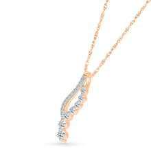 Dazzling Swirl Drop Pendant