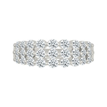 Lattice Tripartite Gold & Diamond Ring