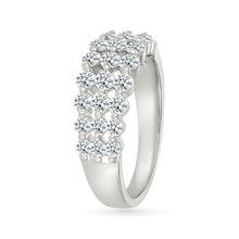 Lattice Tripartite Gold & Diamond Ring
