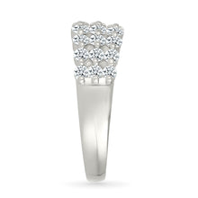 Lattice Tripartite Gold & Diamond Ring