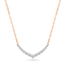 Serene curved Diamond Necklace
