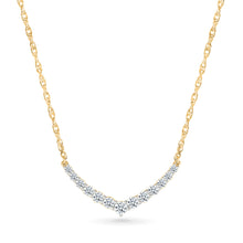 Serene curved Diamond Necklace