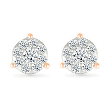 Glimmering Diamond Cluster Earrings