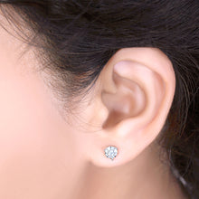 Glimmering Diamond Cluster Earrings