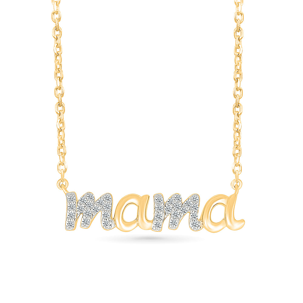 Sparkling Mama Diamond Necklace