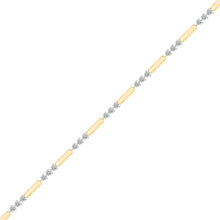 Shimmering Symphony Gold & Diamond Bracelet