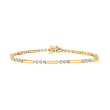 Shimmering Symphony Gold & Diamond Bracelet