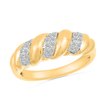 Shining Grid Diamond Ring