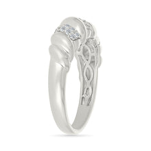 Shining Grid Diamond Ring