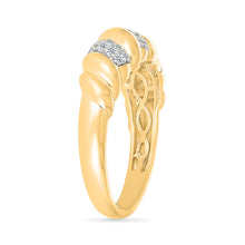 Shining Grid Diamond Ring