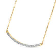 Classic Diamond Curved Necklace