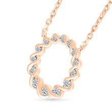 Spiral Diamond Circle Necklace