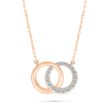 Interlocking Sparkling Diamond Necklace