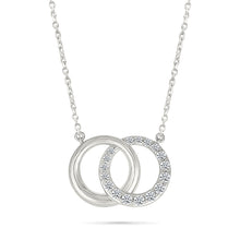 Interlocking Sparkling Diamond Necklace