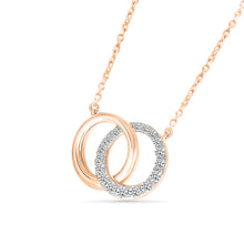 Interlocking Sparkling Diamond Necklace