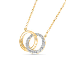 Interlocking Sparkling Diamond Necklace