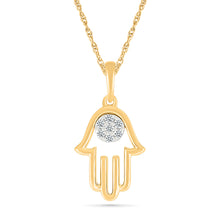 Dazzling Diamond Hamsa Pendant