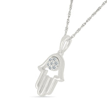 Dazzling Diamond Hamsa Pendant