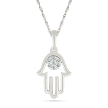 Dazzling Diamond Hamsa Pendant